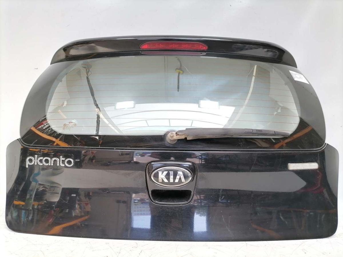 Kia Picanto TA original Heckklappe mit Heckscheibe Z1 Galaxy Black Bj.2014